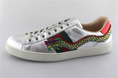 gucci ace silver dragon